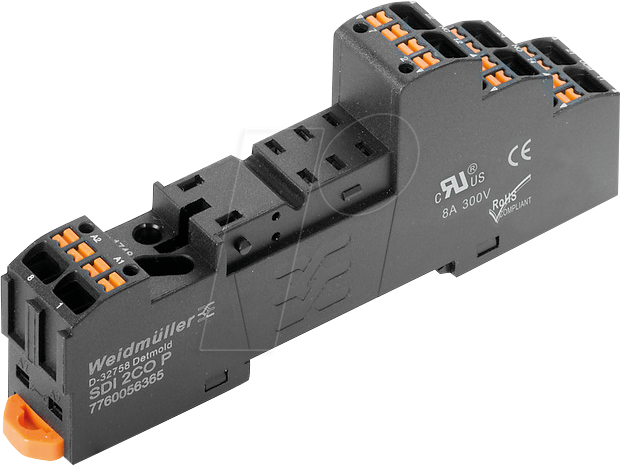 SDI 2CO P - Relaissockel D-Serie DRI für 2 Wechsler