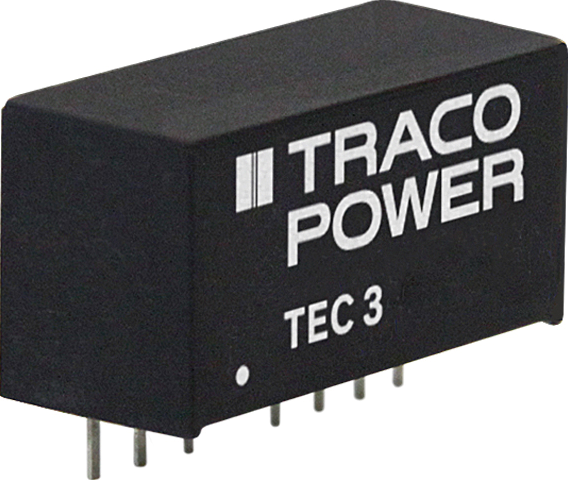 TEC 3-1223 - DC/DC-Wandler TEC 3, 3 W, 9-18/±15,0 VDC, SIL-8
