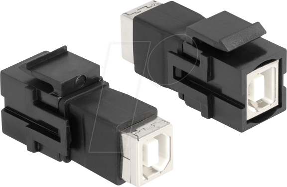 DELOCK 86600 - Keystone Modul, USB 2.0 B-Buchse > B-Buchse, schwarz