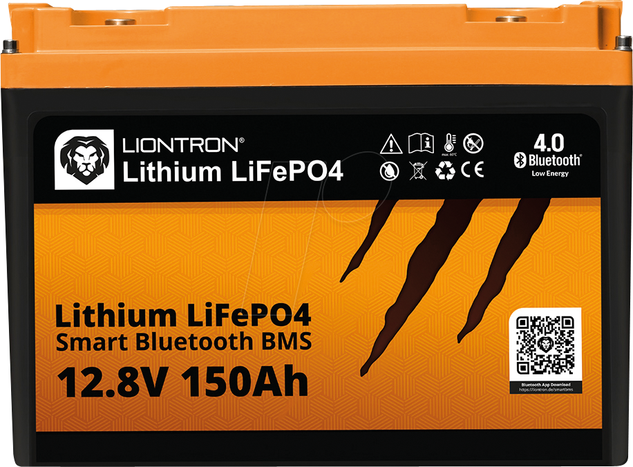 LIO 12150LX-MA - Lithium-Akku, LiFePO4, 12,8 V, 150 Ah, BT BMS, Arctic / Marine