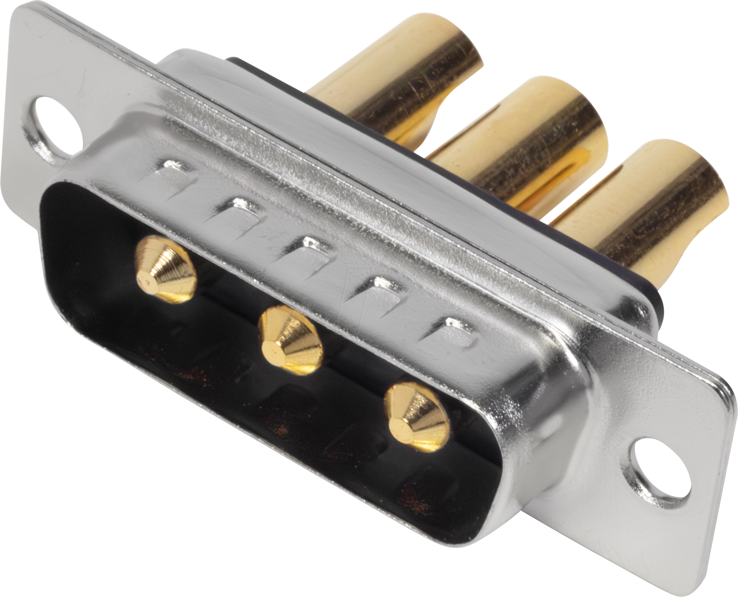 MHCDS3W3P4 - D-SUB-Koax Stecker für Mischbestückung, 3W3, gerade