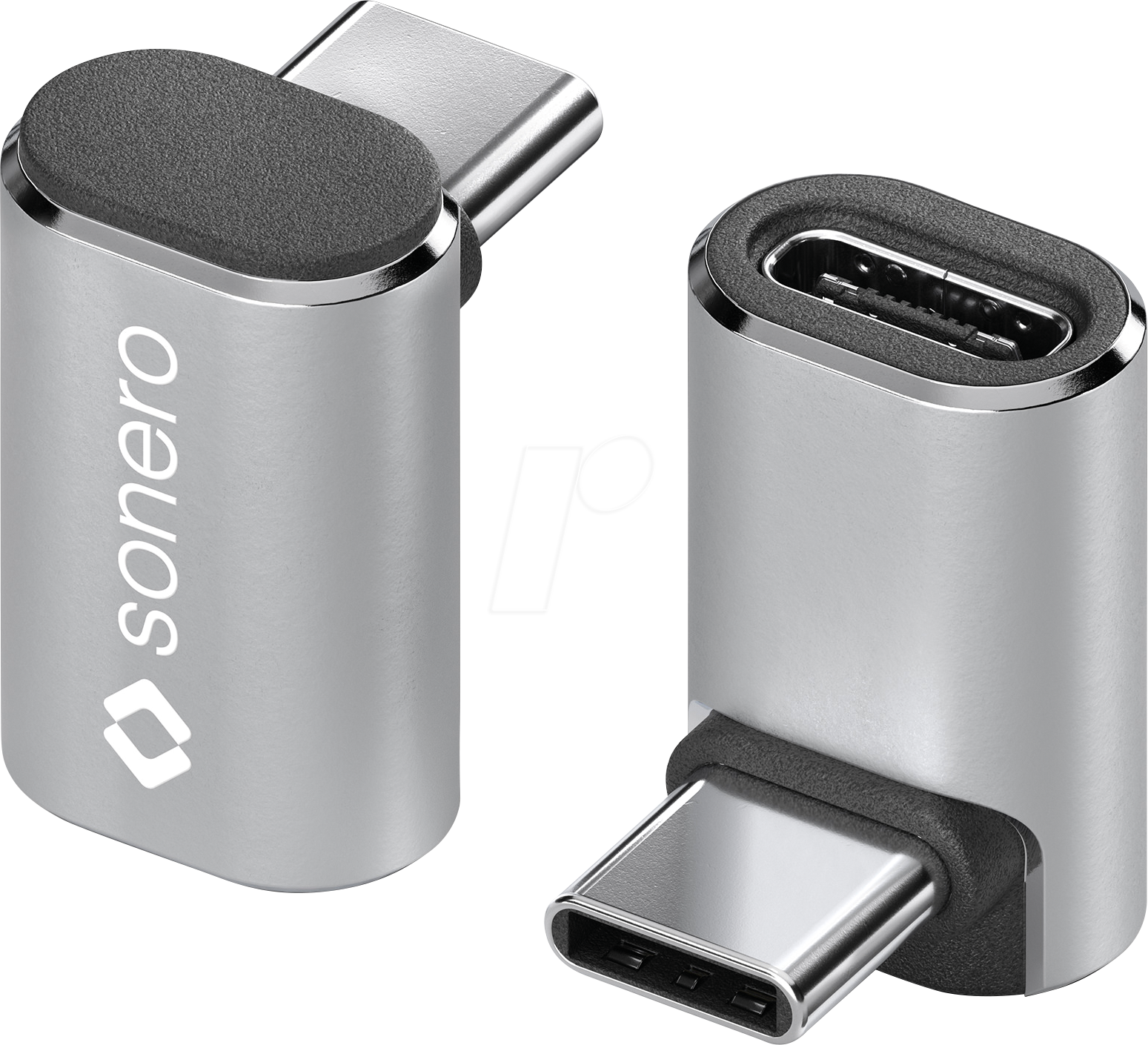 Thumbnail - SON X-UA130 - Adapter USB 4.0 C-Stecker > C Buchse, silber