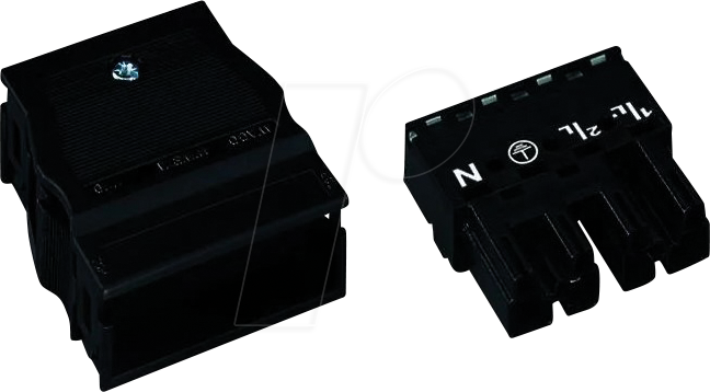 WAGO 770-114 - WINSTA® MIDI, Stecker 4-pol, mit Zugentlastungsgehäuse