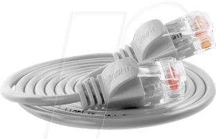 Thumbnail - SLIM UL6 05 WS - Cat.6 SLIM-Light-Kabel, U/UTP, 0,5 m, weiß