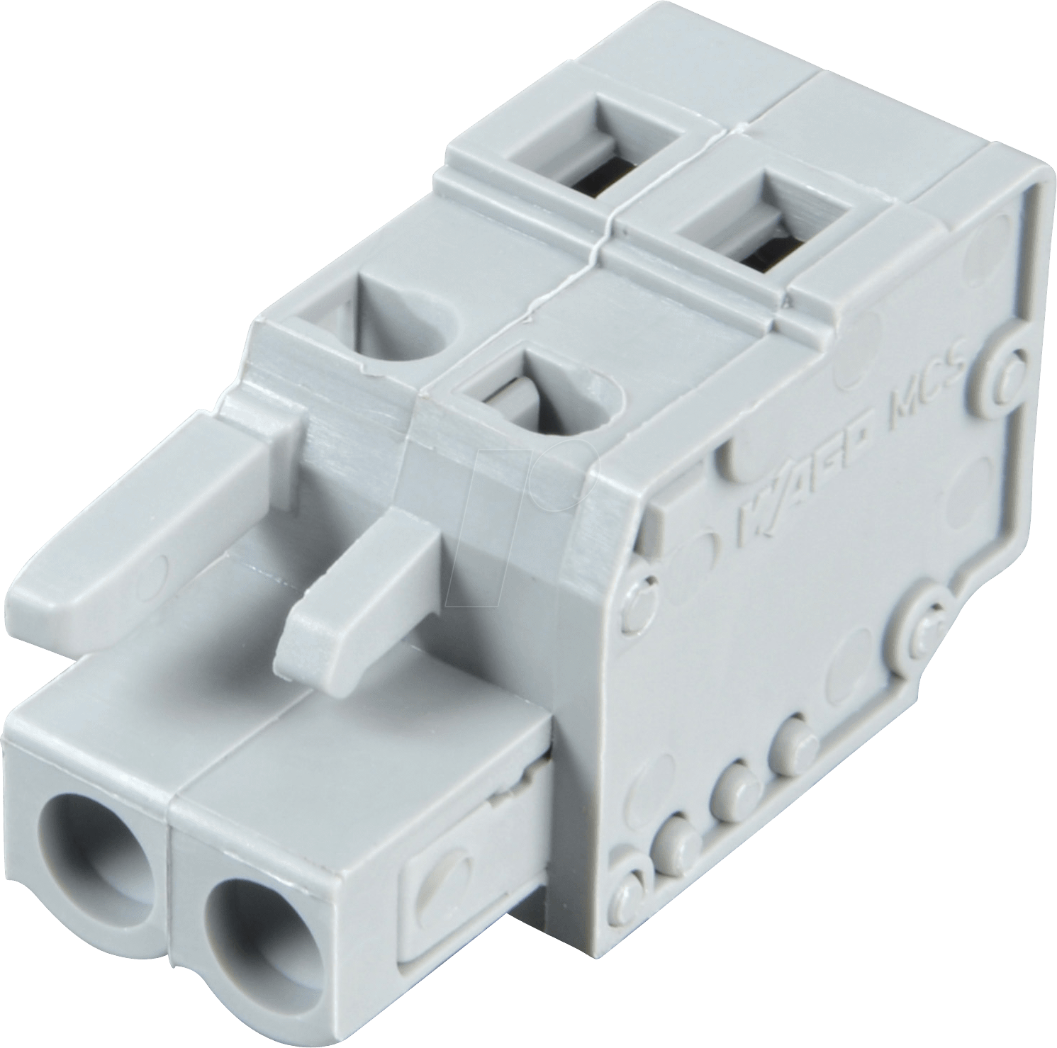 WAGO 231-102 - Federleiste 2-polig, RM 5,0 mm