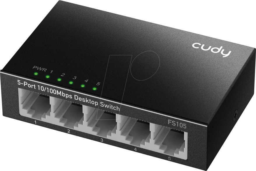 Thumbnail - CUDY FS105 - Switch, 5-Port, Fast Ethernet