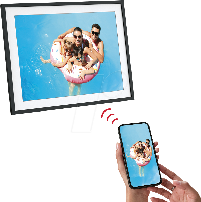 AGFA APF1700WIFI - Digitaler Bilderrahmen, 48,18cm, WiFi