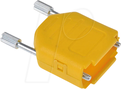 MHDPPK9-Y-K - D-Sub Kappe, 9-polig, gerade, gelb