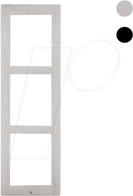 2N 9155023 - Frontblende für 2N Aufputzrahmen, nickel, 3-fach