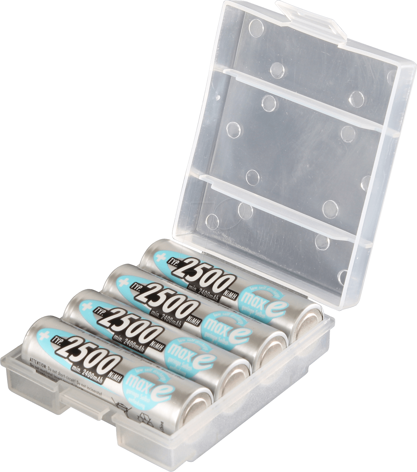 AKKUBOX 130 - Batteriebox für 4 Mignon-/Micro-Akkus