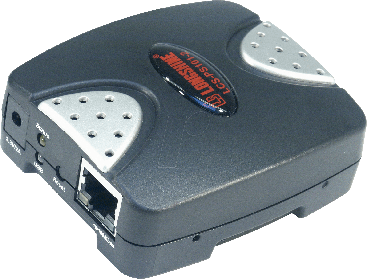 LCS PS101-2 - Printserver, 1x RJ45, 1x USB 2.0