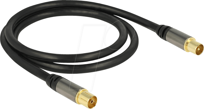 DELOCK 88922 - Anschlusskabel, IEC, Stecker, Kupplung, 1 m