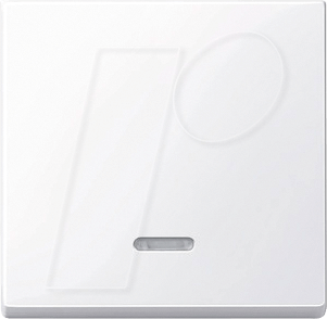 EL SM 436025 - System M, Wippe, Kontrollfenster, aktivweiß, glänzend