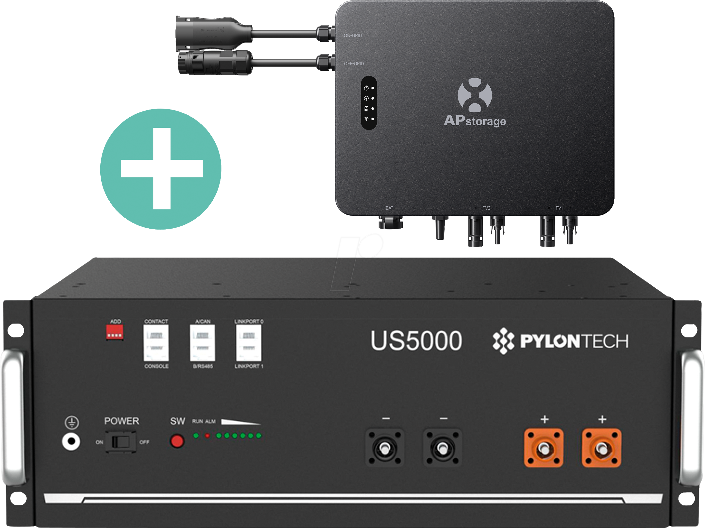 PYLON 5K+AP EZHI - Pylontech US5000C 4,8 kWh + APSYSTEMS EZHI