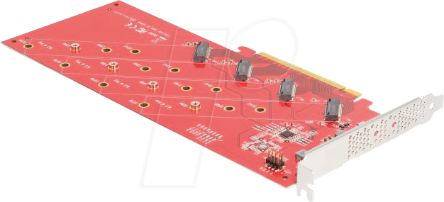 Thumbnail - DELOCK 90617 - PCIe x16 > 4x M.2 NVMe, 22110, Bifurcation