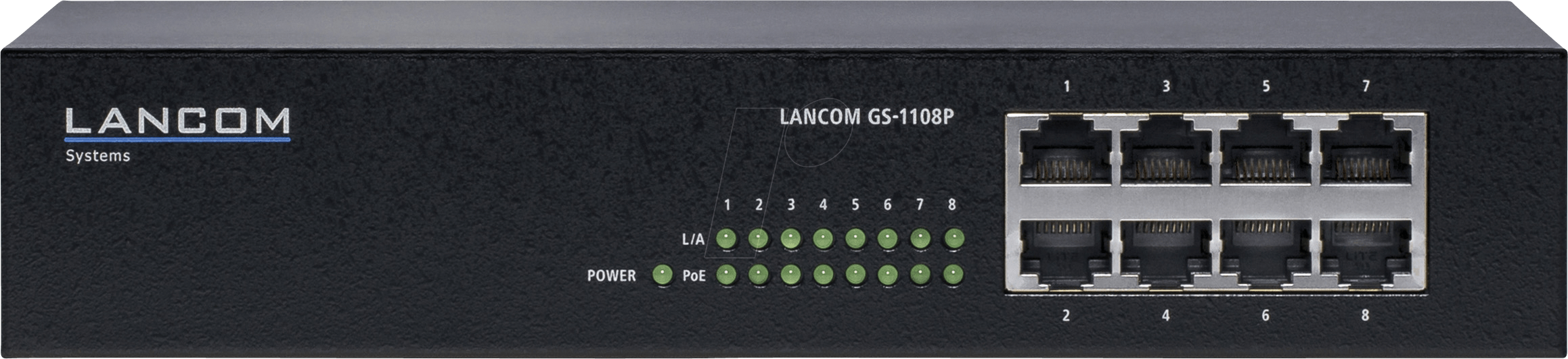 LANCOM GS-1108P - Switch, 8-Port, Gigabit Ethernet, PoE