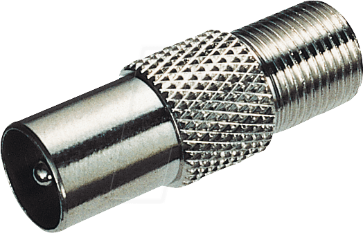 FI BS - F-Stecker, F-Buchse auf IEC-Stecker