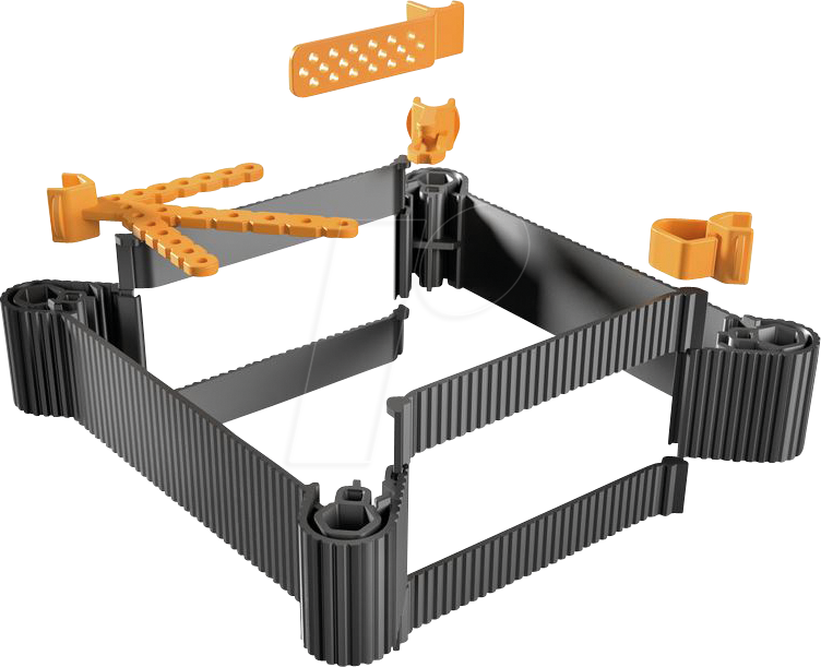 RPI4 UH20-EXT - Gehäuse-Erweiterung f. u-maker box, schwarz. IP20