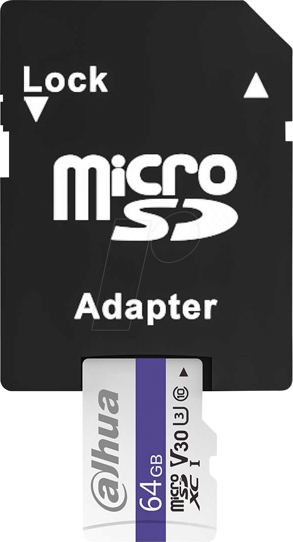 DH TF-C100A-64 - microSDXC-Speicherkarte 64GB, Dahua Memory, mit Adapter