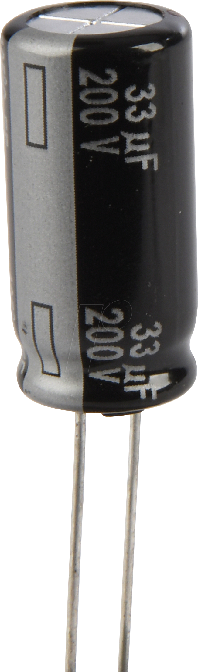 EE-A 33U 200 - Elko, radial, 33µF, 200V, RM7,5, 105°C, 5000h, 20%