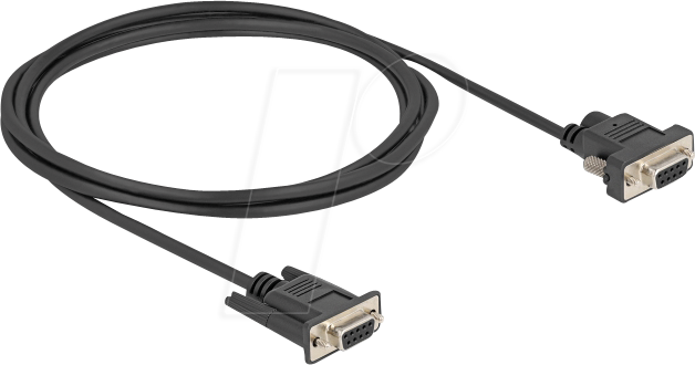 DELOCK 87838 - Serielles Kabel D-Sub 9 Buchse, Strom an Pin 9, 2 m