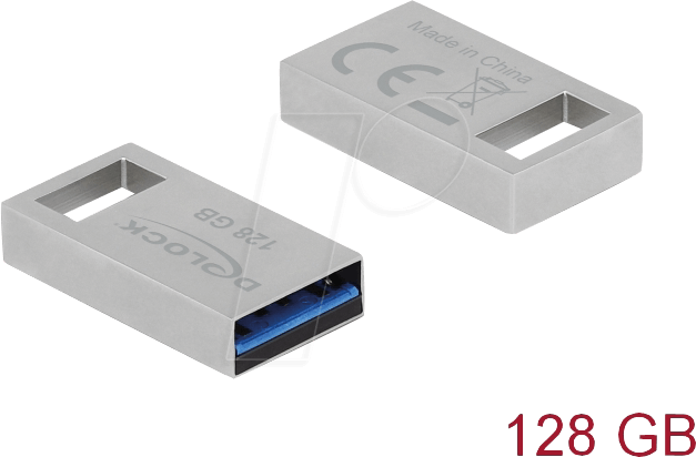 DELOCK 54072 - USB-Stick, USB 3.2, 128 GB, USB-A