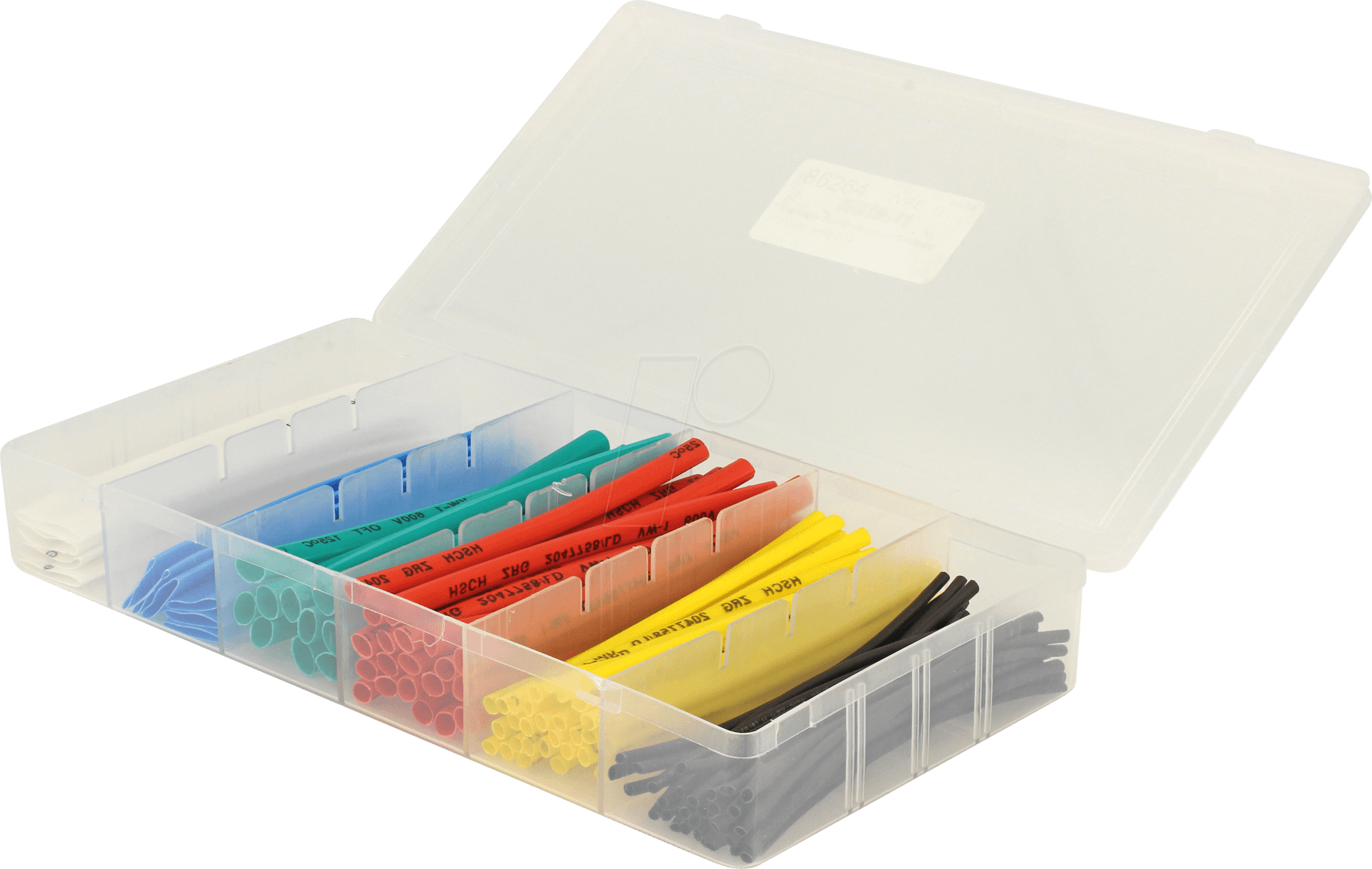 DELOCK 86264 - Schrumpfschlauch-Sortiment, 2:1, 10cm, 100St.