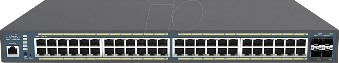 EG EWS7952FP-FIT - Switch, 52-Port, Gigabit Ethernet, PoE+, SFP