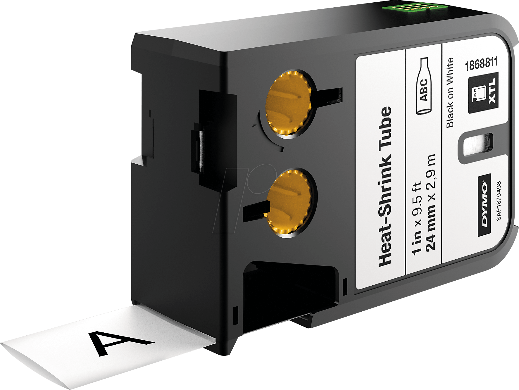 DYMO XTL 1868811 - XTL Heißschrumpfschlauch, 24 mm, schwarz/weiß