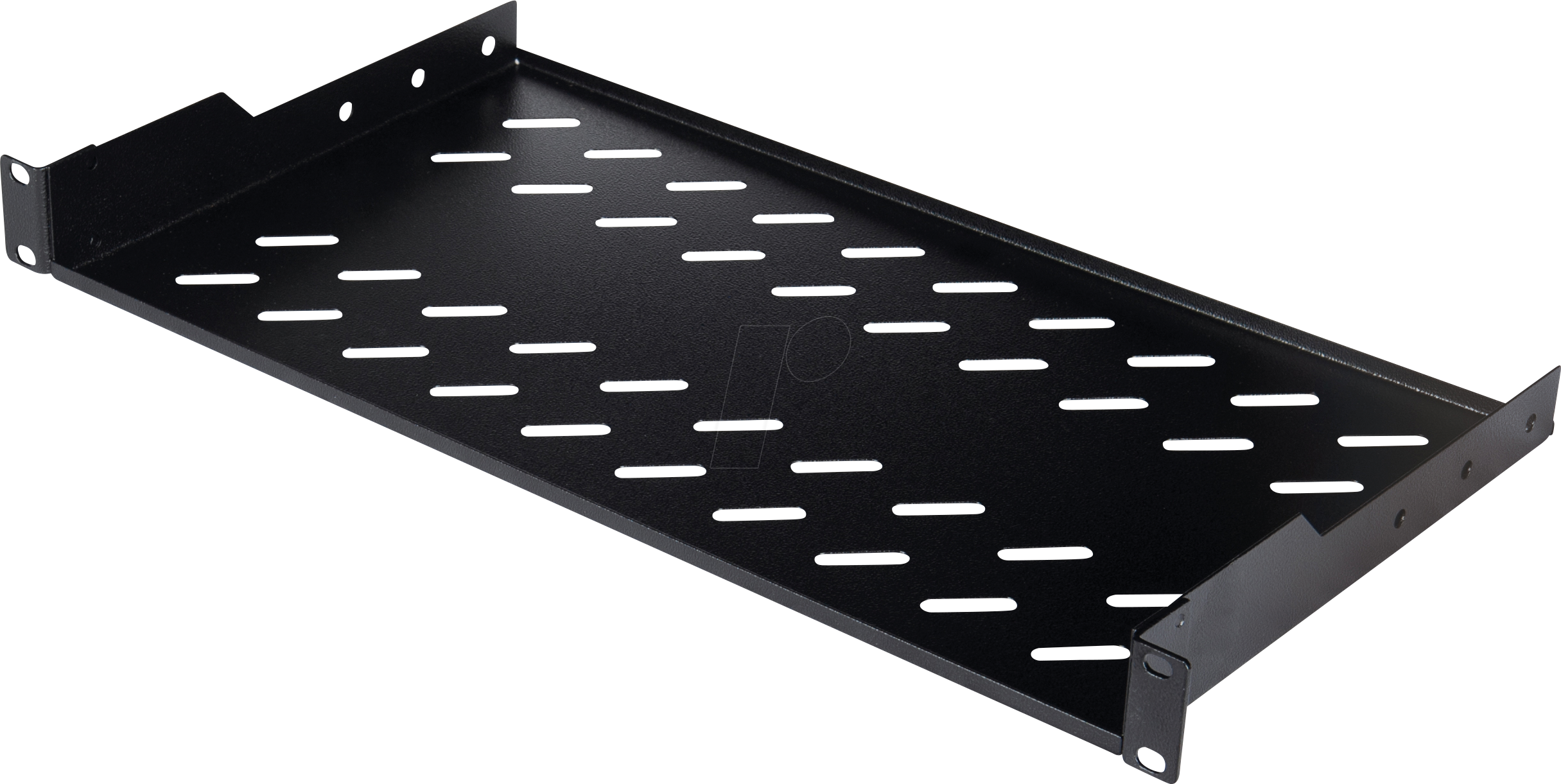 EQUIP EZFS19140B - 19'' Fachboden, 1 HE, 400 mm, schwarz