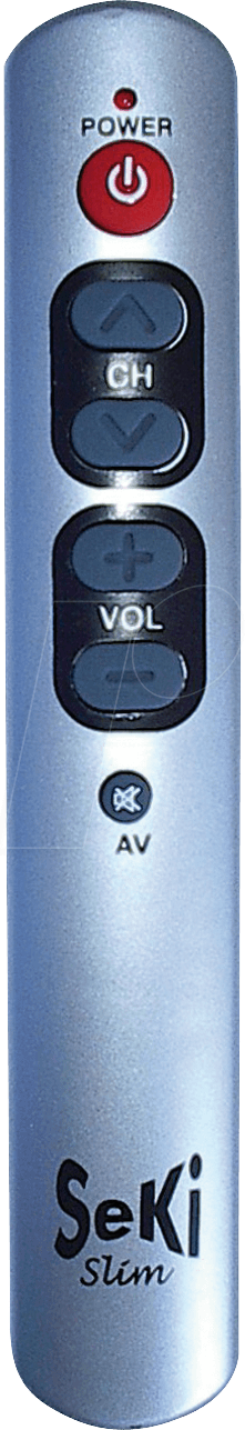 SEKI SLIM SI - lernfähige Universalfernbedienung, silber