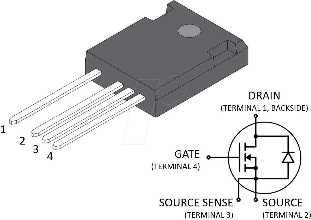MSC750SMA170B4 - SiC-MOSFET N-Ch 1700V 7A 0,750R, TO-247-4L