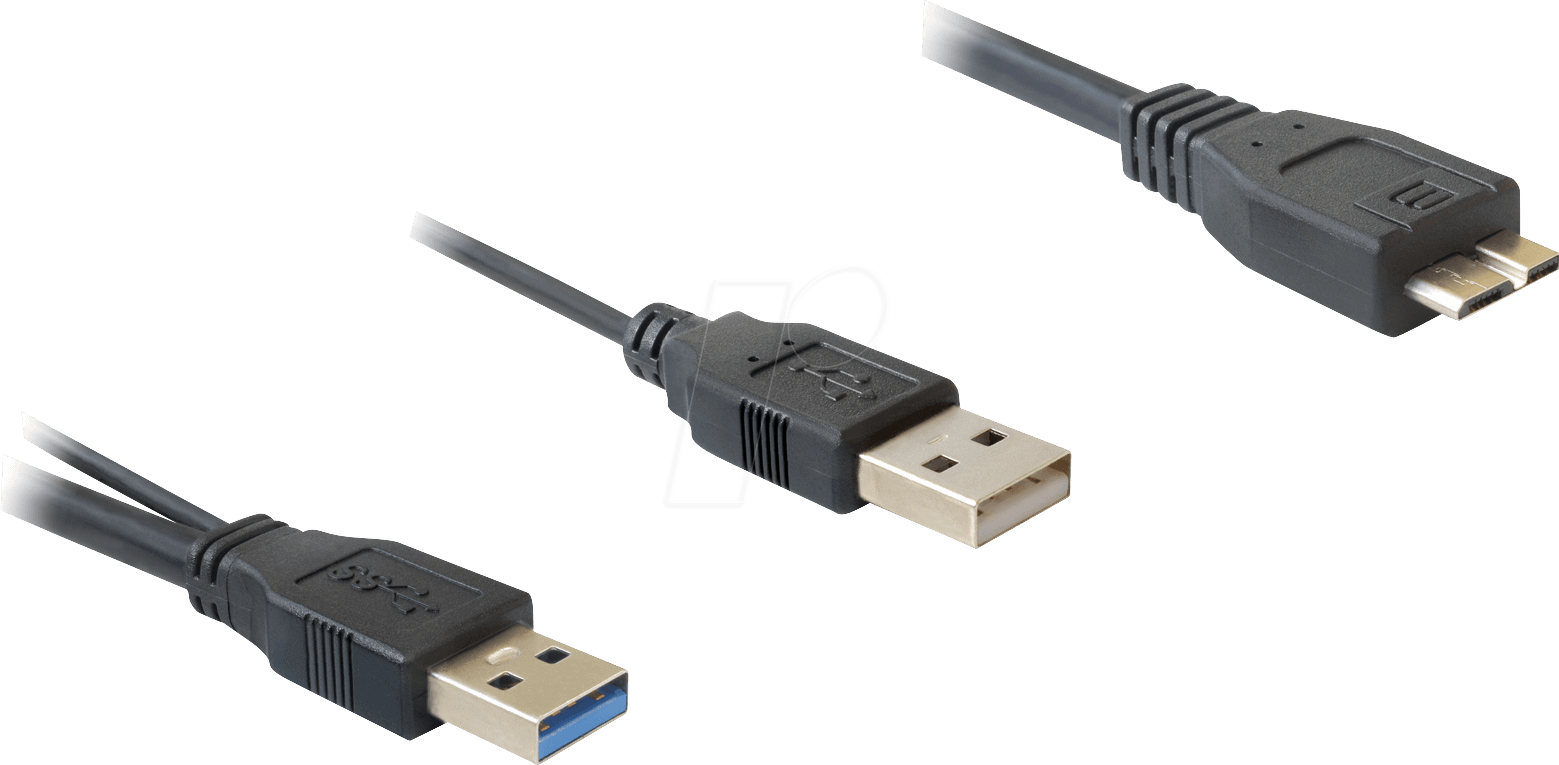 DELOCK 82909 - USB 5 Gb/s Kabel, A Stecker auf Micro B + Strom