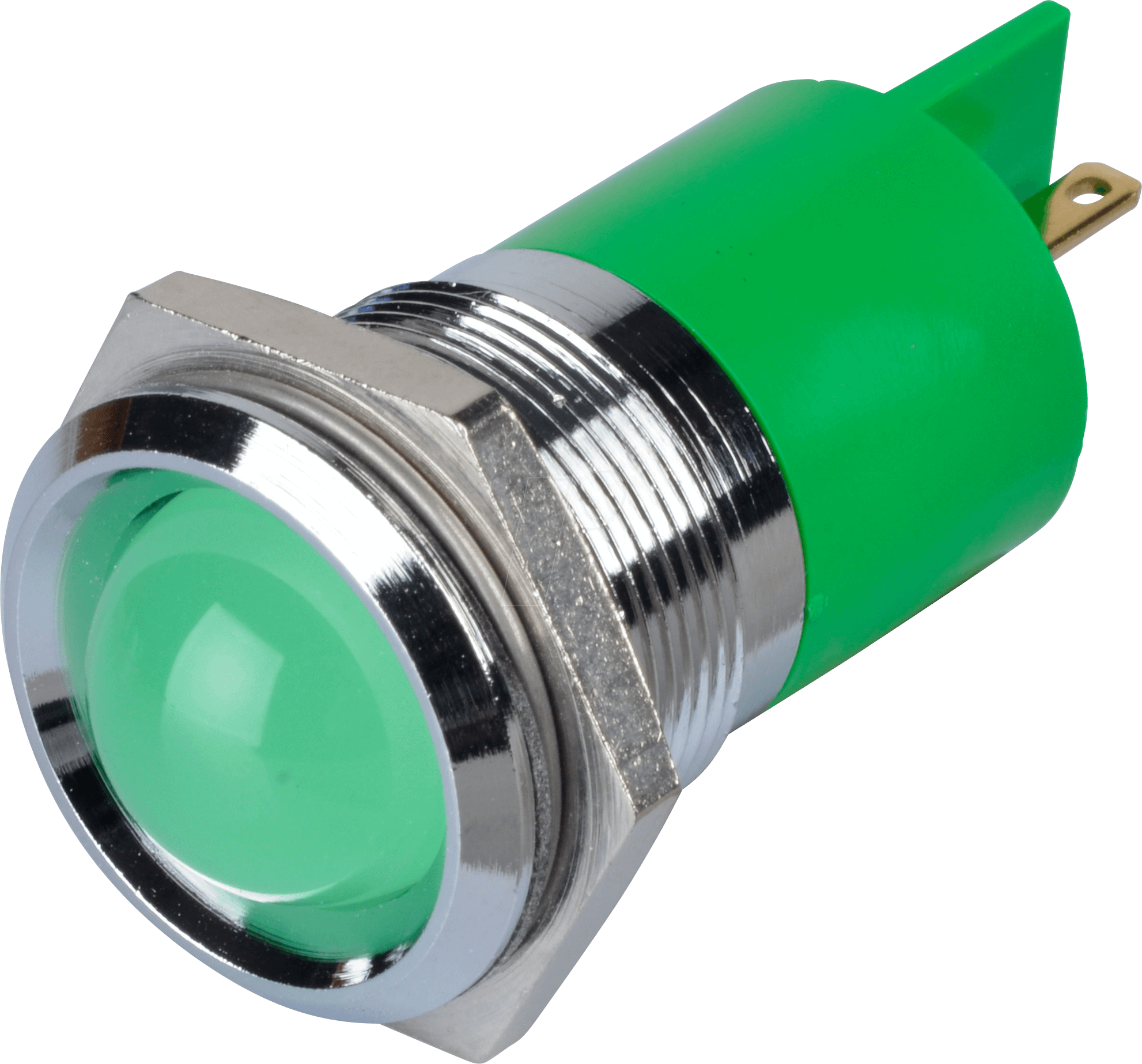 APM Q22P1C G220E - LED-Signalleuchte, grün, 220 V, Ø 22 mm, vorstehend, FASTON