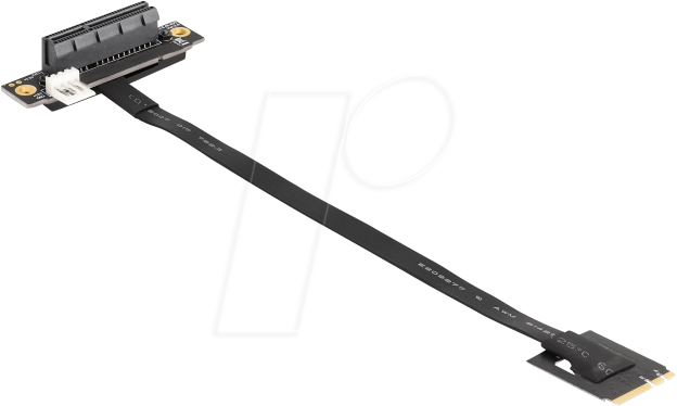 DELOCK 64218 - Riser Karte, M.2 NVMe Key A+E > PCIe x4, 20 cm Kabel