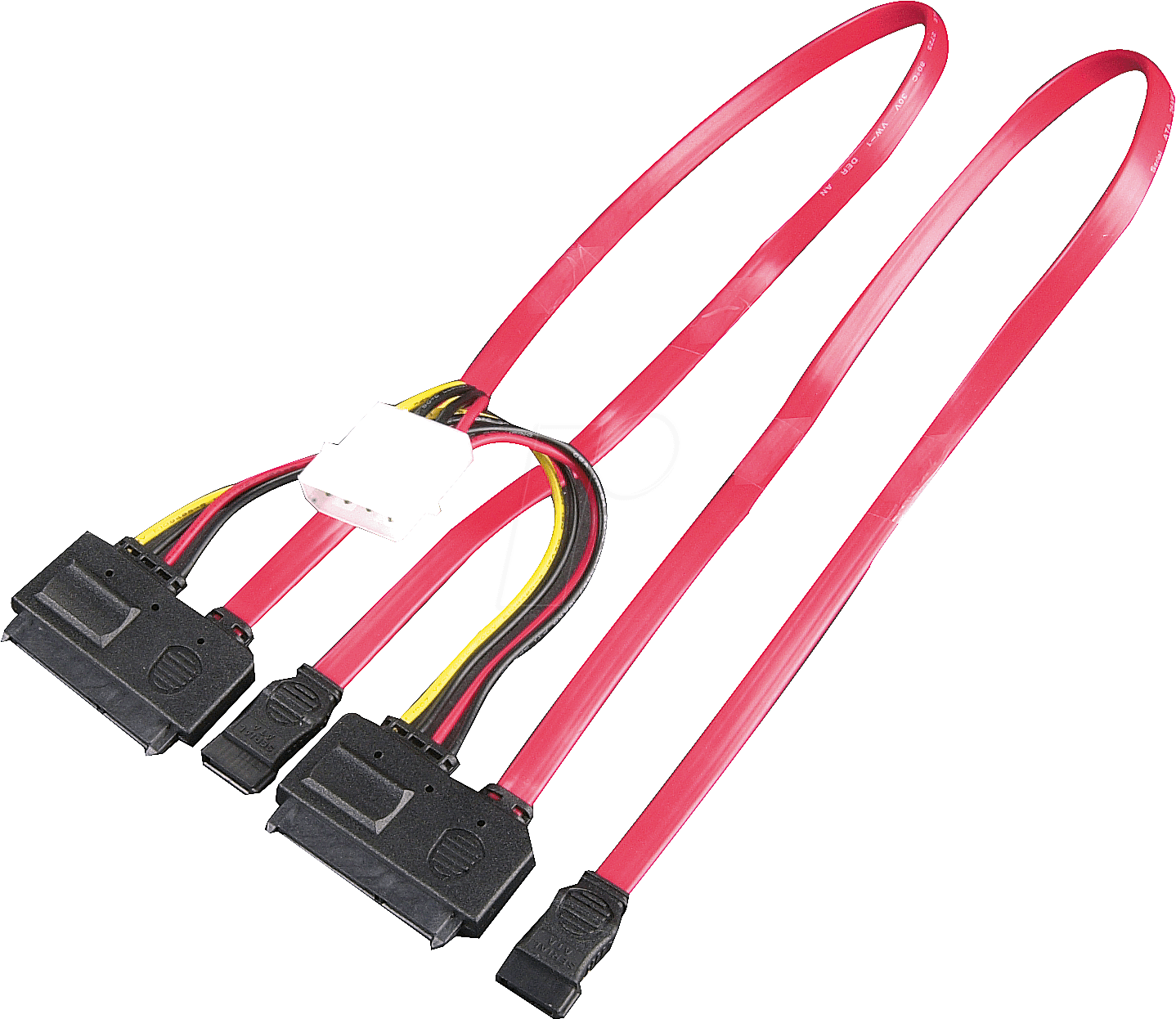 AK 671-SATA 2DEL - Seriell-ATA , flach, 2x 0,45m