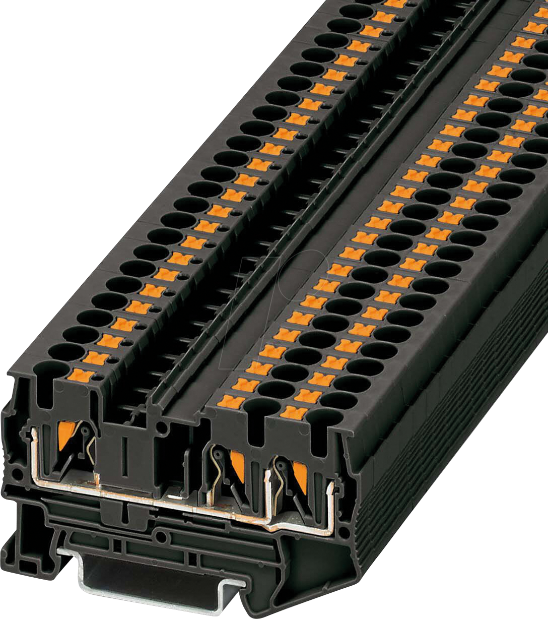 PT 4 TWIN BK - Durchgangsklemme, PT 4-Twin schwarz