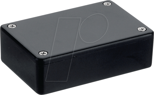 1591XXBBK - Universalgehäuse, Serie 1591, 63 x 113 x 31 mm, schwarz