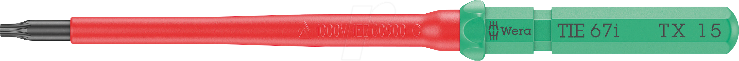 WERA 05006535001 - Wechselklinge Kraftform Kompakt VDE 67 i, TORX (TX), 15