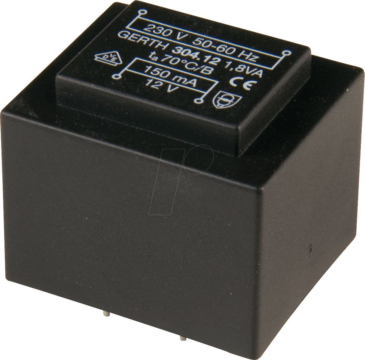 304.09-1 - Printtrafo, 1,8 VA, 9 V, 200 mA, RM 20 mm