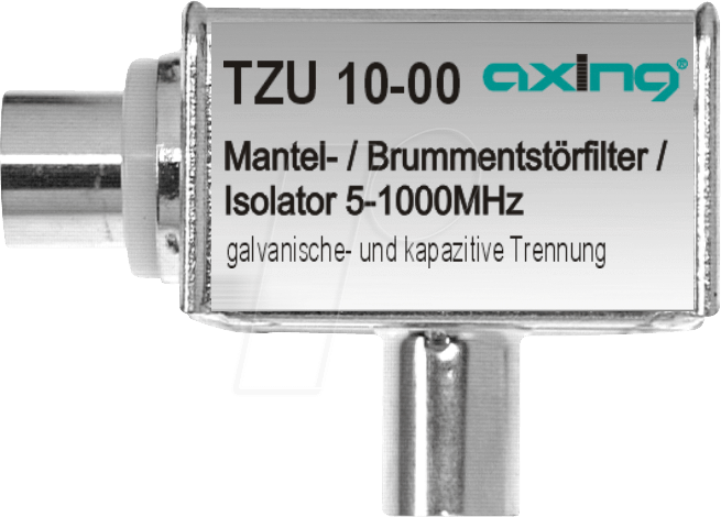 TZU 10-00 - Mantelstrom- und Brummentstörfilter, IEC-Anschluss