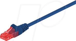 GOOBAY 68407 - Cat.6 U/UTP Patchkabel, CCA, blau, 3 m