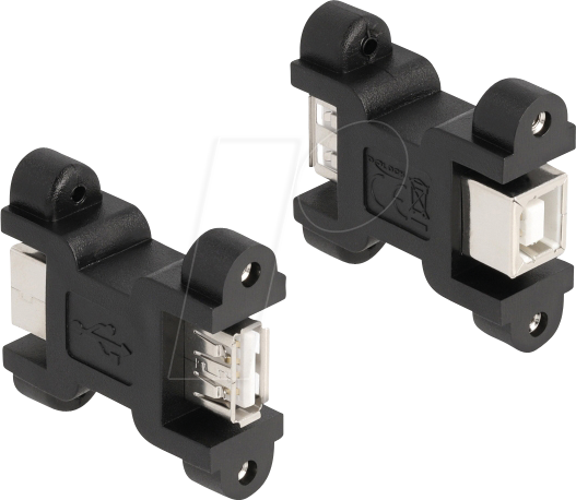 DELOCK 66076 - USB 2.0 A Buchse auf B Buchse, Schraubanschluss