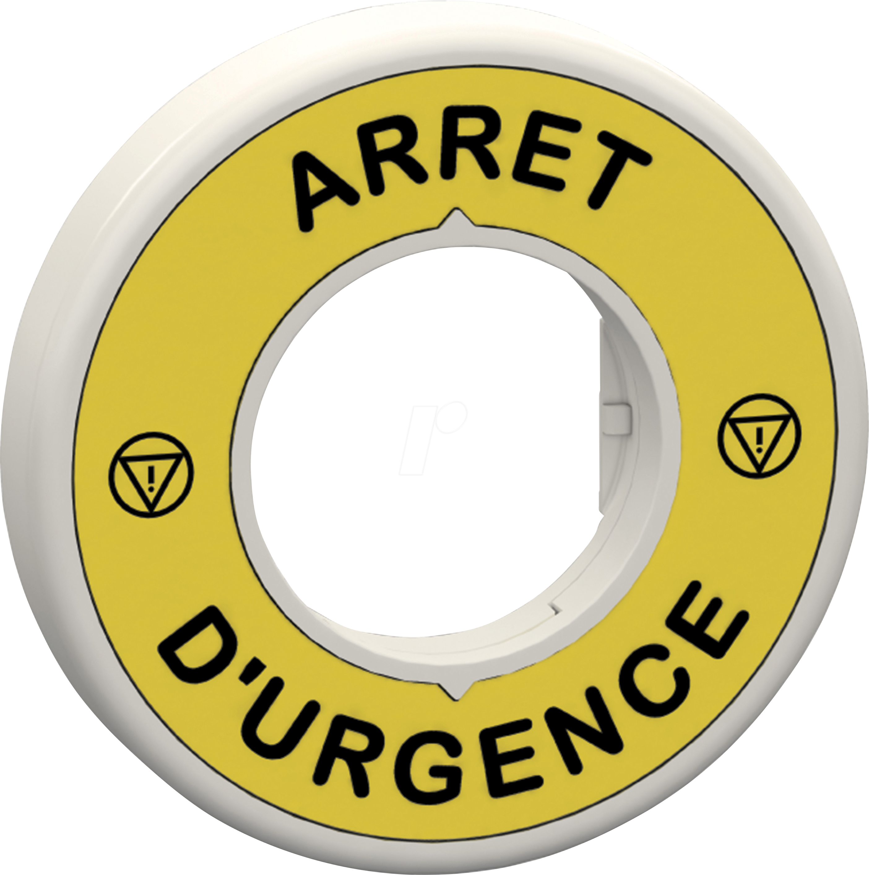 ZBY9W2B130 - Beleuchtbares Schild für Not-Aus, 1 LED rot, 24V, ARRET D URGENC