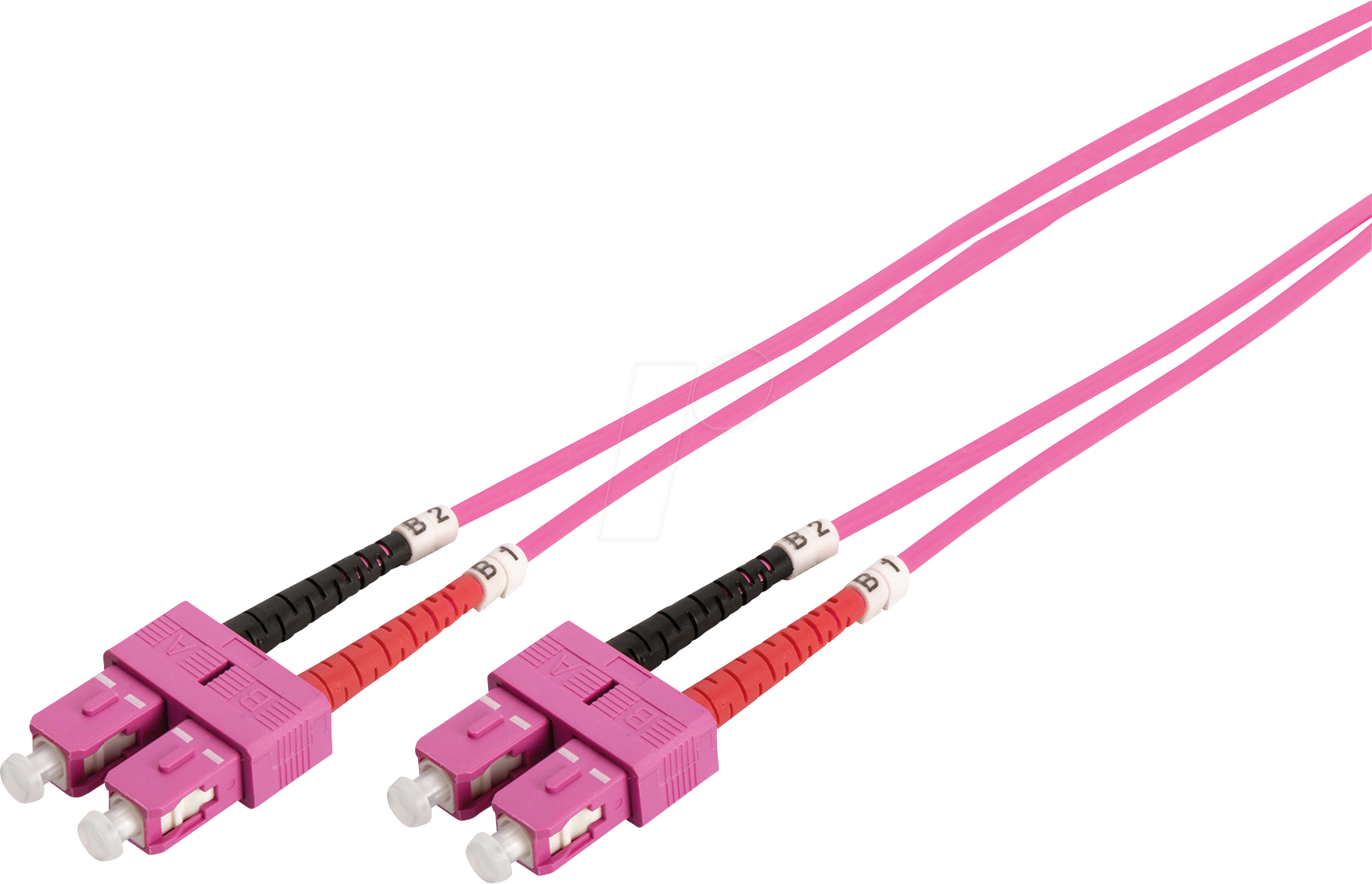 Thumbnail - DIGI DK2522-02-4 - LWL Patchkabel, SC Duplex, OM4, 50/125 µm, 2 m