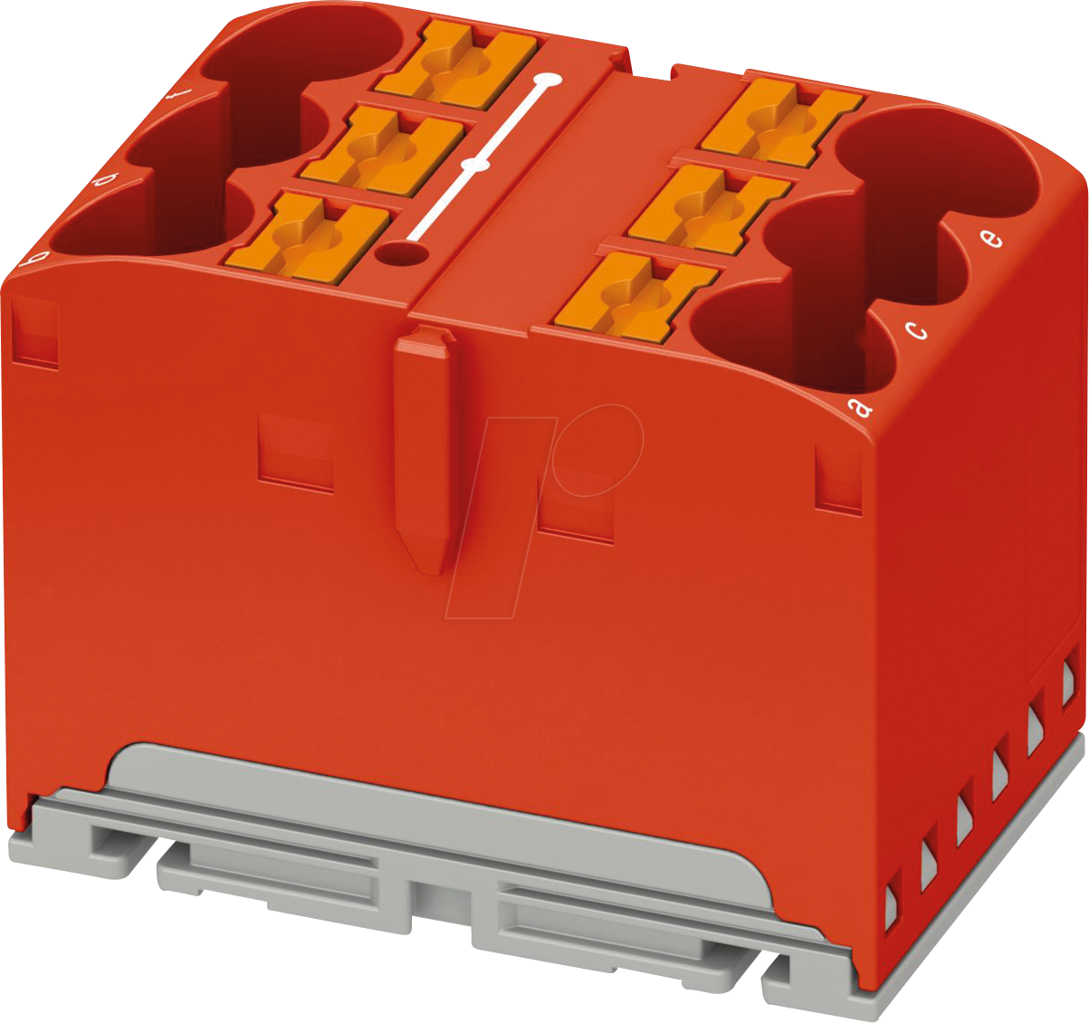 PHOE 1082389 - Verteilerblock PTFIX, 6X10/S, rot
