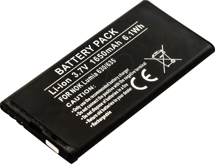 AKKU 10899 - Smartphone-Akku für Nokia-Geräte, Li-Ion, 1650 mAh