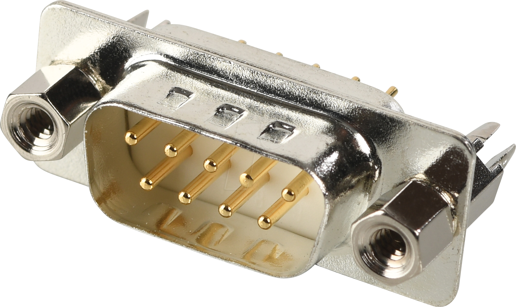 W+P 101-09-1-3-C - D-SUB Stecker, 9-polig, gedrehte Kontakte, vergoldet