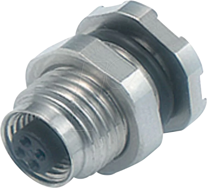 B 09 3112 81 04 - Flanschdose M5, Serie 707, 4-pol, ungeschirmt, schraubbar, IP67