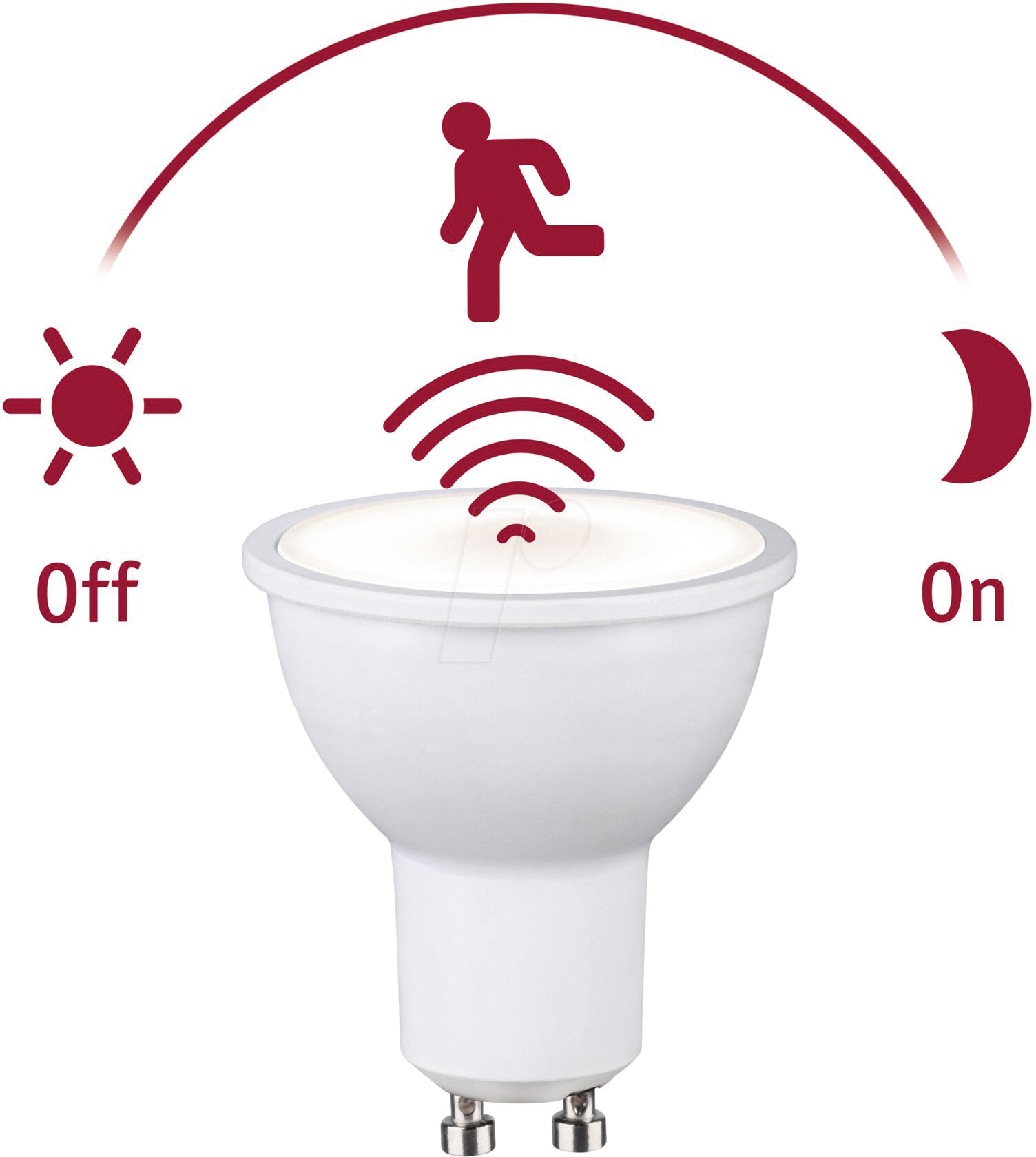PLM 29272 - LED-Strahler GU10, 7 W, 550 lm, 2700 K, HF-Sensor